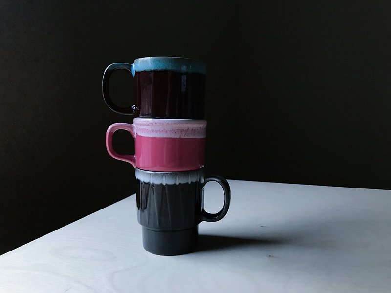 Early Japanese ceramic cup - แก้ว - ดินเผา หลากหลายสี