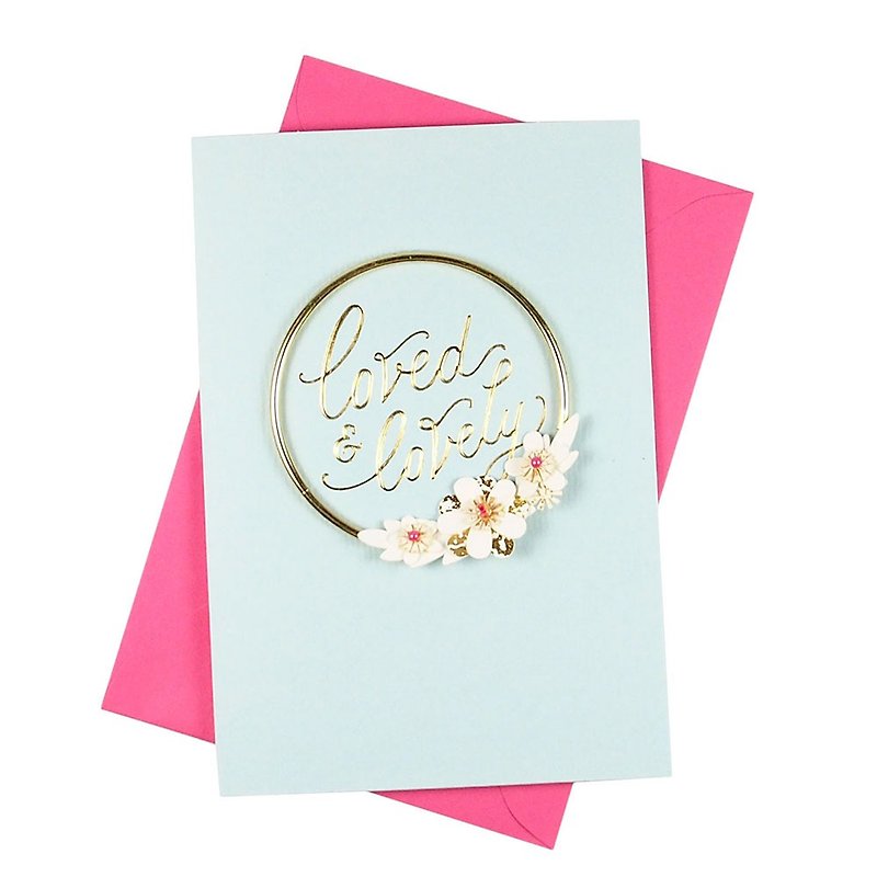 Loved and lovely [Hallmark-Signature Classic Handmade Card Birthday Wishes]