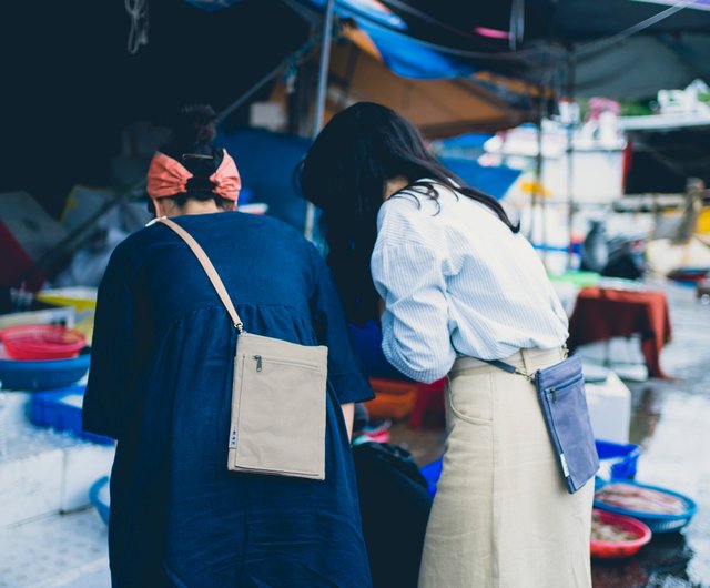 一帆布包】帆布ポシェット (スマホポーチ / ショルダーバッグ
