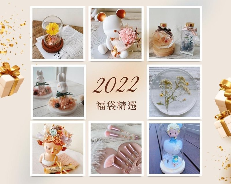 【交換禮物】 2022 精選福袋 永生花 乾燥花 - 盆栽/植栽 - 植物．花 多色