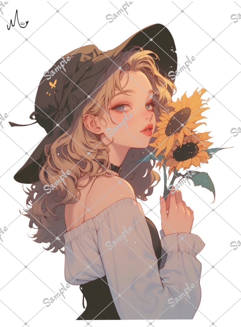 オリジナル人物ステッカー - 貼紙 - 紙 
