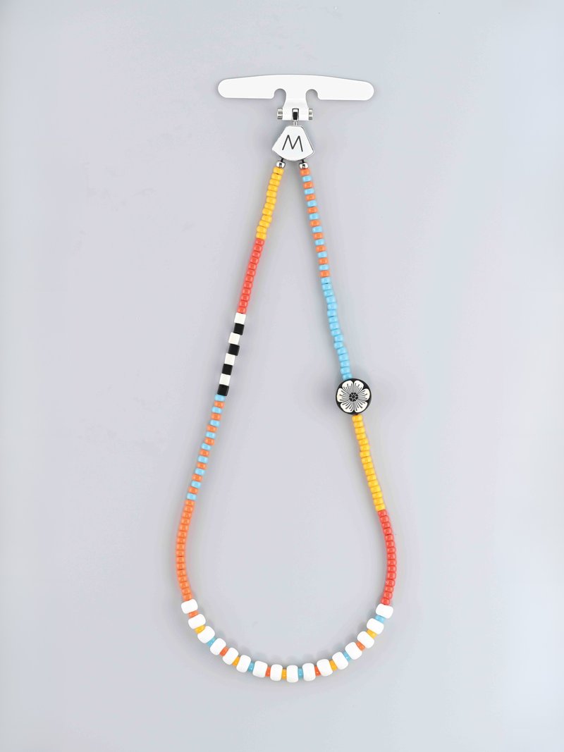 M.Beads Japan Beads Phone Chain/ Bracelet (Hibicus) - Charms - Other Materials Multicolor