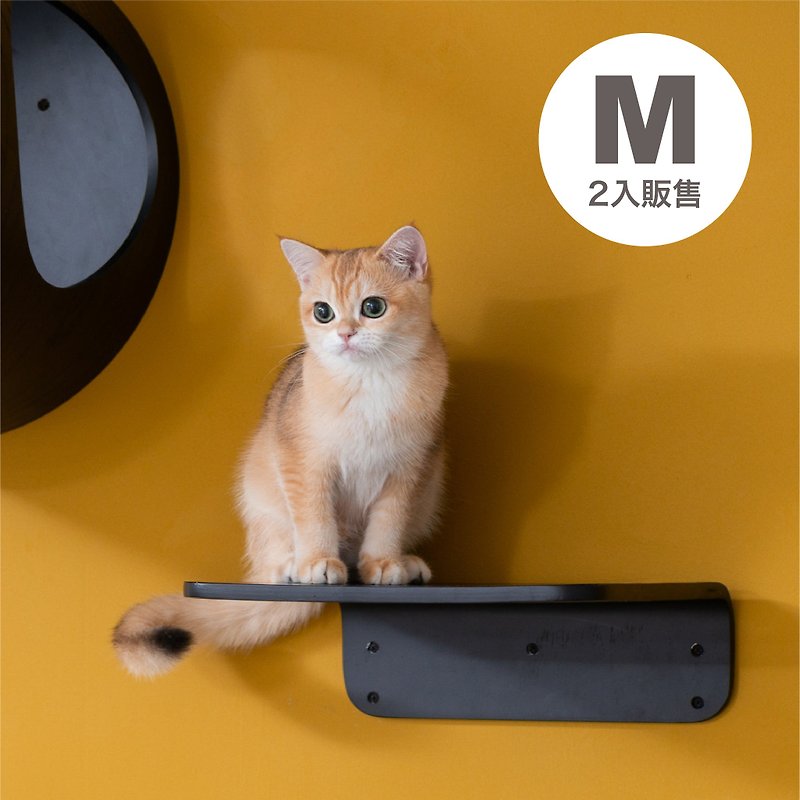 【MYZOO動物緣】LACK貓跳板/貓跳台-M黑色 (二入) - 貓跳台/貓抓板 - 木頭 黑色