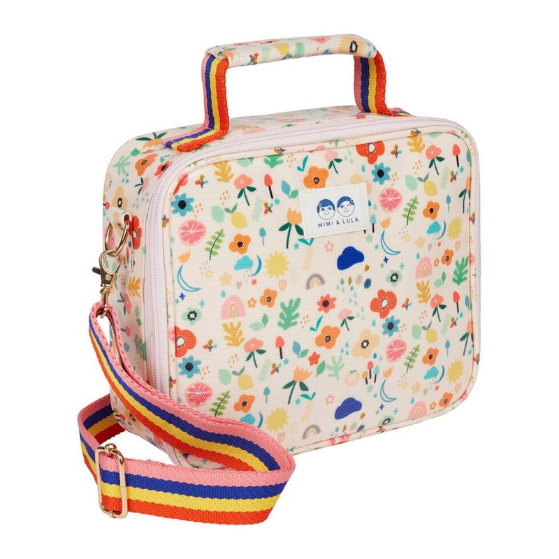 英國Mimi & Lula SS22_夏日小花午餐提袋(附肩帶) - 嬰兒手鍊/飾品 - 聚酯纖維 