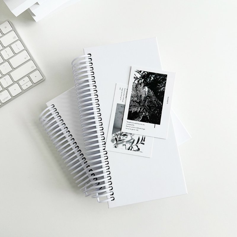 Minimalism Simplicity Spring Plain Note Diary - 書衣/書套 - 紙 