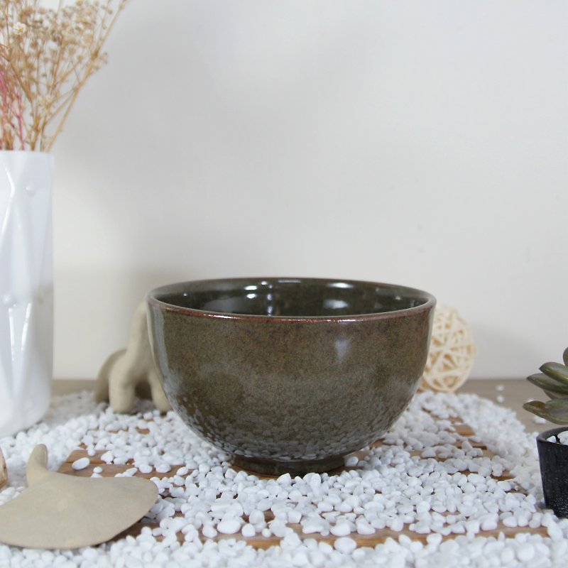 ナマコ緑茶bowl、茶bowl約350ml - 茶碗・ボウル - 陶器 グリーン