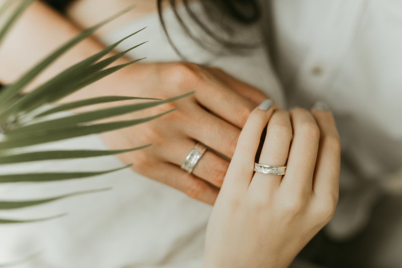 山形記憶-遠眺戒指 - 戒指 - 銀 銀色