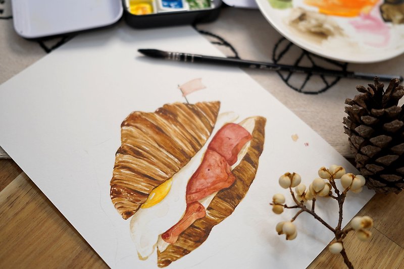 【Workshop(s)】Watercolor Cooking Illustration Lesson || Three Little Pigs Can Song