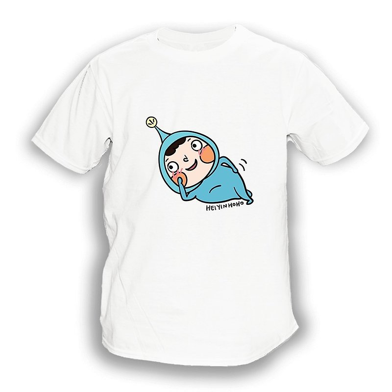Lazy LamHo T-shirt - เสื้อฮู้ด - ผ้าฝ้าย/ผ้าลินิน ขาว