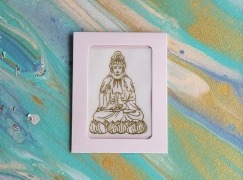 Guanyin Metal Transfer Sticker - สติกเกอร์ - โลหะ สีทอง