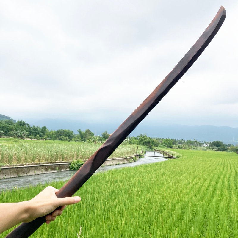 我販劍　妖刀　逆刃刀假打　藝術木劍木刀　木武士刀日本刀　魔劍 - 擺飾/家飾品 - 木頭 咖啡色