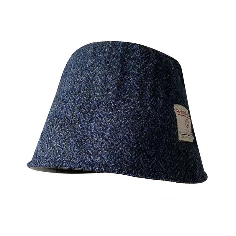 哈裡斯純羊毛復古盆帽水桶帽Harris Tweed - 帽子 - 羊毛 