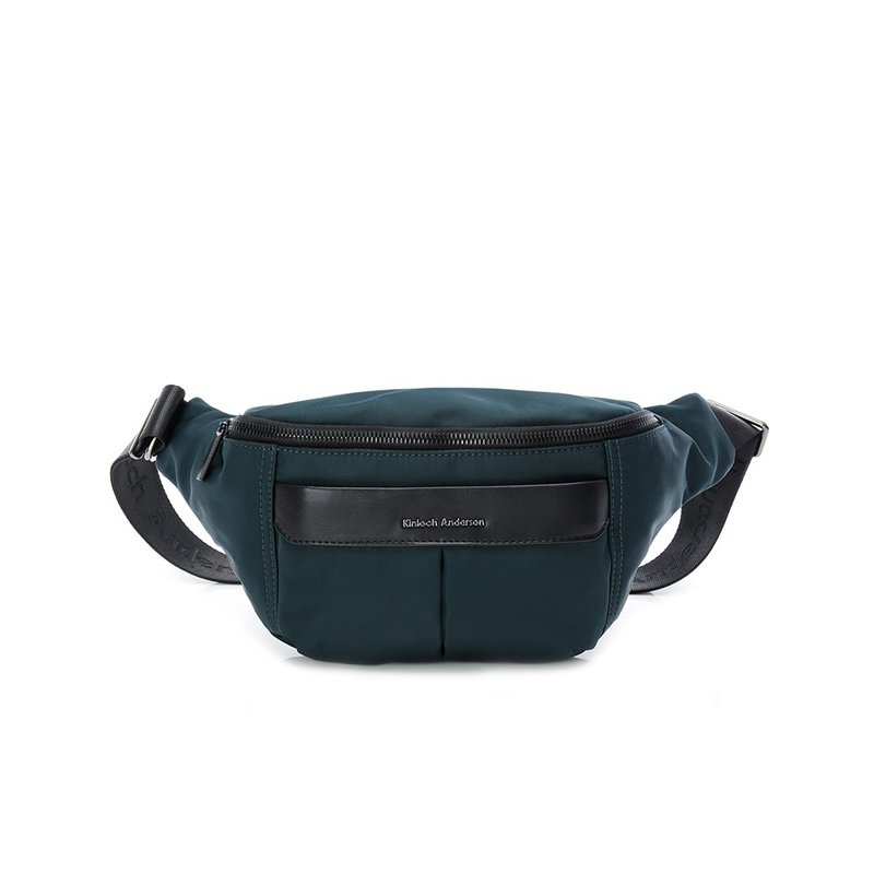 【金安德森】Noel 小巧機能腰包-孔雀綠 - 側背包/斜背包 - 尼龍 綠色