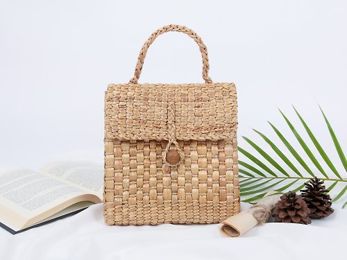 Straw Bag Crossbody Purse with Faux Leather Strap, Tassel, Handmade Woven  Bag - Shop ReleafStore Handbags & Totes - Pinkoi