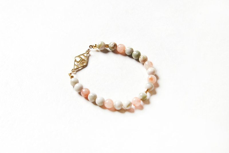 JUelry logo color stone bracelet - Bracelets - Gemstone Multicolor
