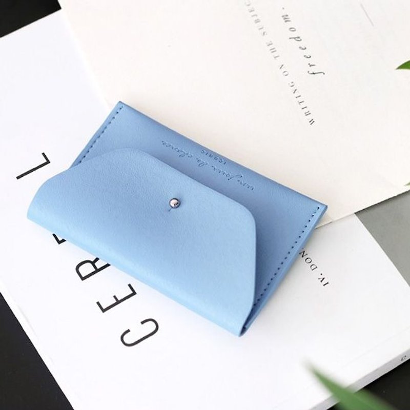 iconic Minimalist Card Holder - Clear Sky Blue, ICO50244 - Card Holders & Cases - Plastic Blue