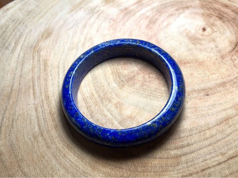 Lapis Lazuli Bracelet Inner diameter 58mm 19 Width 13mm - Bracelets - Semi-Precious Stones Blue