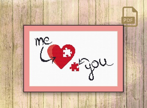 CountryMagicStitch Me and You Cross Stitch Pattern #v001