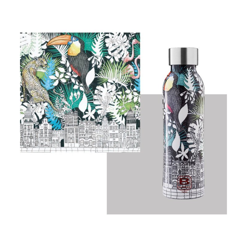BUGATTI動物城市保溫瓶500ml - 保溫瓶/保溫杯 - 其他金屬 綠色
