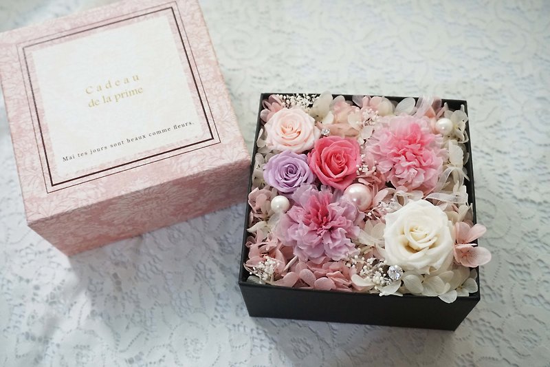 Amaranth stars flowers - roses Mother's Day carnations box*exchange gifts*Valentine's Day*wedding*birthday gift - ตกแต่งต้นไม้ - พืช/ดอกไม้ สึชมพู