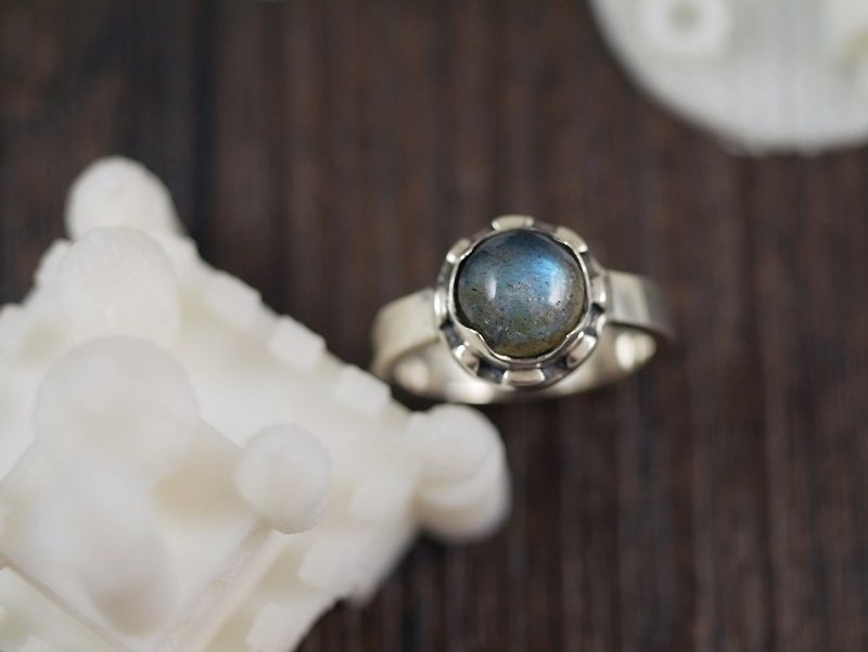 王國的城堡 - 純銀戒指 - 戒指 - 其他金屬 藍色