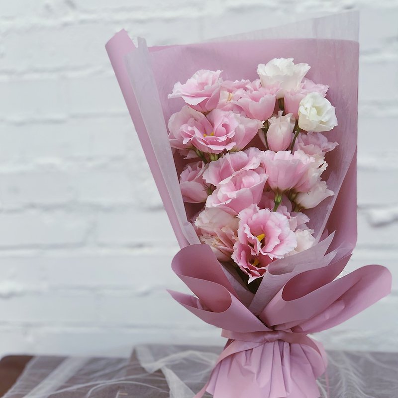 ベルフラワーブーケ（花） - ドライフラワー・ブーケ - 寄せ植え・花 ピンク
