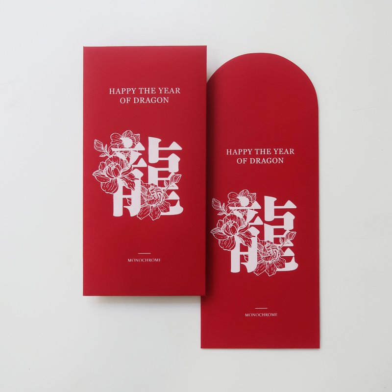 DRAGON 龍 | 限量手工絹印 - 手繪插畫絹版印刷紅包袋 5 入組 - 紅包袋/春聯 - 紙 