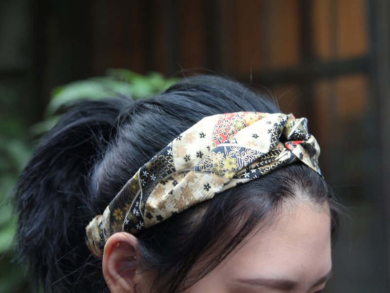 Memory Of GeishacottonTaiwan handmade crisscross elastic hair band