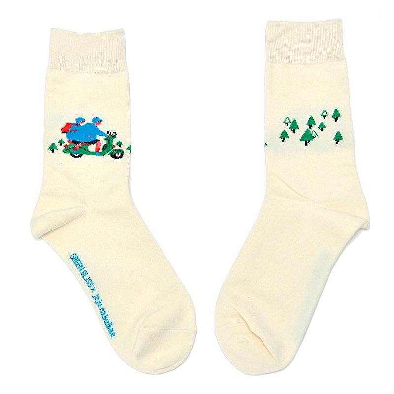 Organic Cotton Socks - Joint Series NABULBAE How to travel to Jeju 2 (S