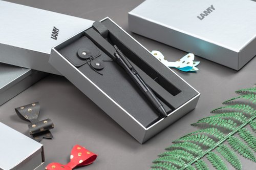 LAMY TAIWAN 官方旗艦館 LAMY 鋼珠筆 黑線圈筆袋禮盒 / TIPO 337 系列 - 多彩選