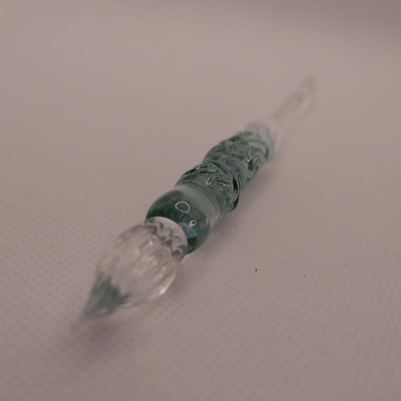 Glass pens #7 - ปากกาจุ่มหมึก - แก้ว สีเขียว
