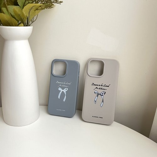 ALCOHOL FREE 【Deserve to be loved Ribbon 蝴蝶結】| 犀牛盾 手機殼 MagSafe