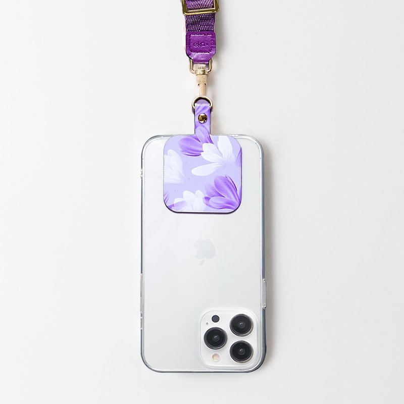 Mobile phone lanyard clip (Magic purple fascination) - เชือก/สายคล้อง - วัสดุอื่นๆ 