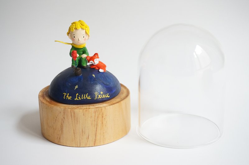 Original Retro Clay Handmade Music Box - Little Prince - ของวางตกแต่ง - ดินเหนียว สีเหลือง