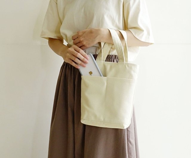 Small Plain Tote Bag 4 Colors ZUGO Pinkoi