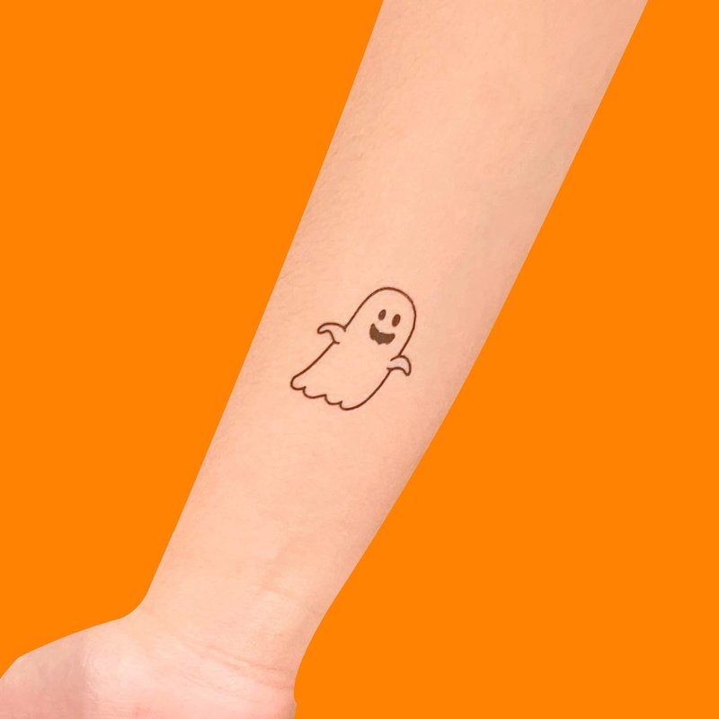 Surprise Tattoos - Halloween Temporary Tattoo - Temporary Tattoos - Paper Orange