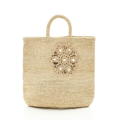 HEXA - Straw Raffia hand shops Crochet Bag