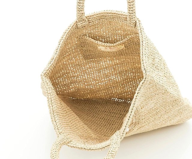 HEXA - Straw Raffia hand Crochet Bag outlets