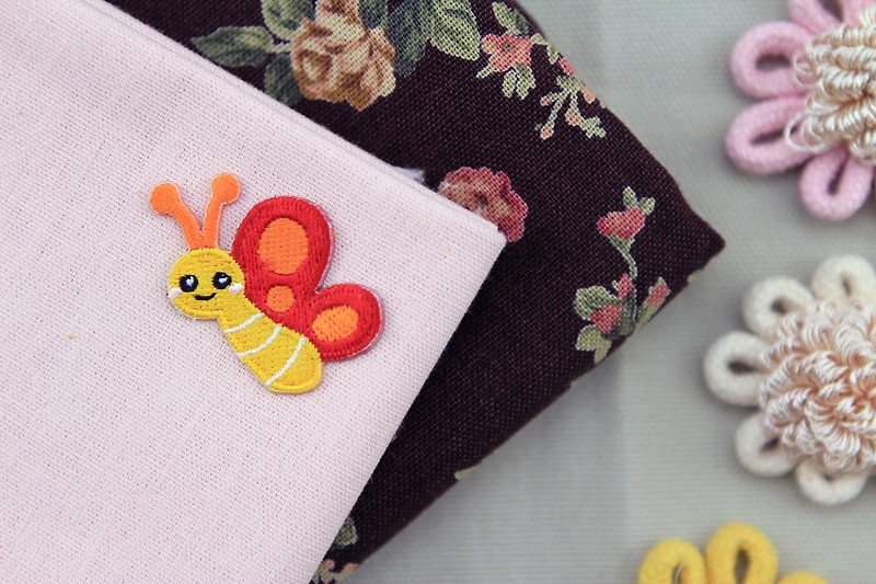 Feifei Butterfly Self-adhesive Embroidered Cloth Sticker-Forest Series