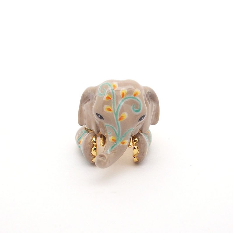 3-Piece  Elephant Rings. - General Rings - Other Metals Gray