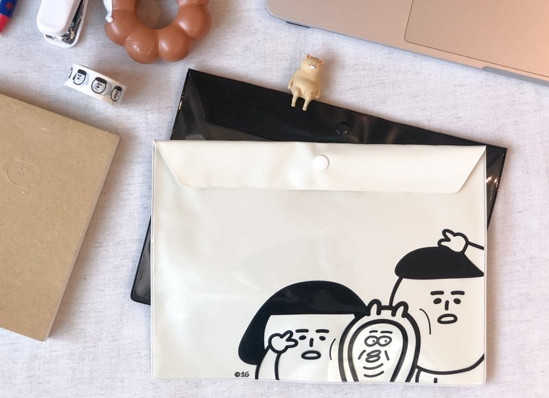 1G珍妮 |  文具收納寶貝袋 - 文件夾/資料夾 - 塑膠 白色