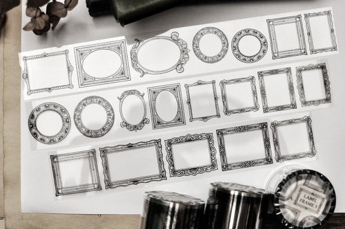 ラベル額縁フレーム3のマスキングテープ - Label Frame 3 - 4cm