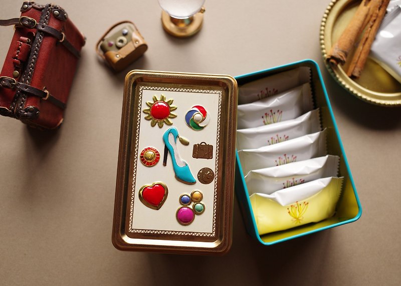 Set of 3 Mini Jewel Button Cans - ช็อกโกแลต - อาหารสด 
