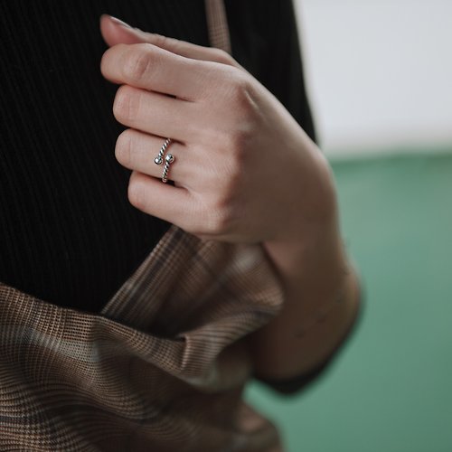 ELPIS silver 心情銀飾 遇見你的第一眼-純銀戒指
