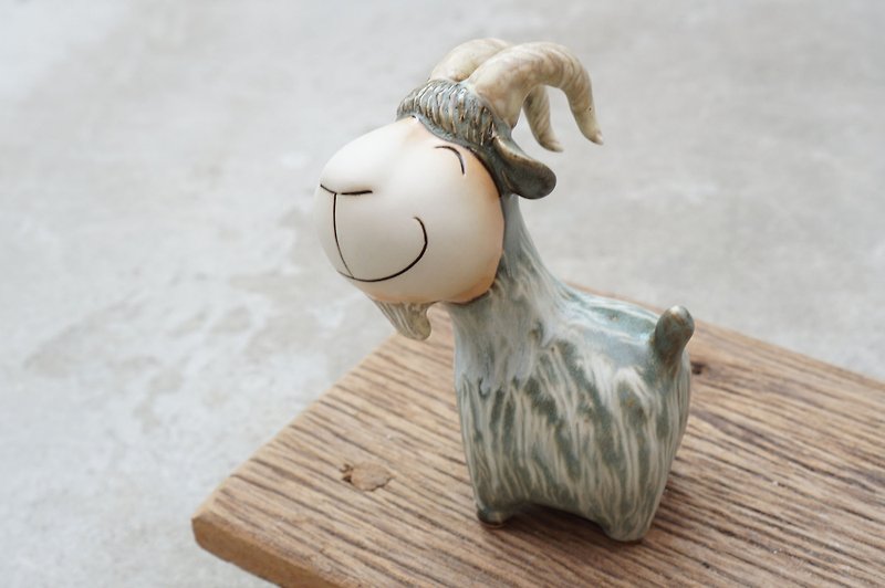 Goat, handmade ceramics, Smiling Goat