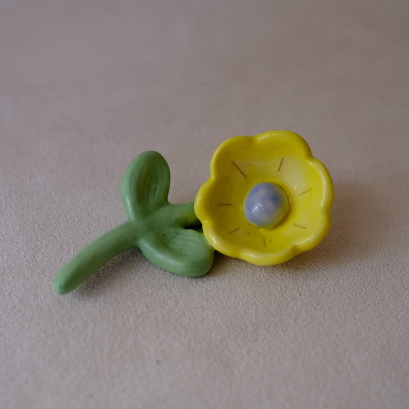 Suànn-Sian . 黃色小花 | 筷架 擺飾 - 擺飾/家飾品 - 陶 黃色
