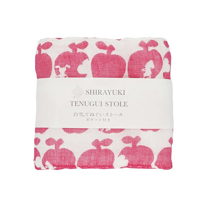 京友禪染Cooling Scarf Towel / 白雪公主 紅色 - 桌布/桌巾/餐墊 - 棉．麻 紅色