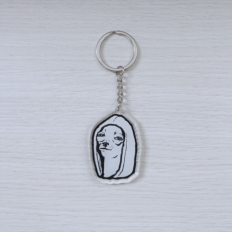 CRYING cat keychain - Keychains - Other Materials Transparent