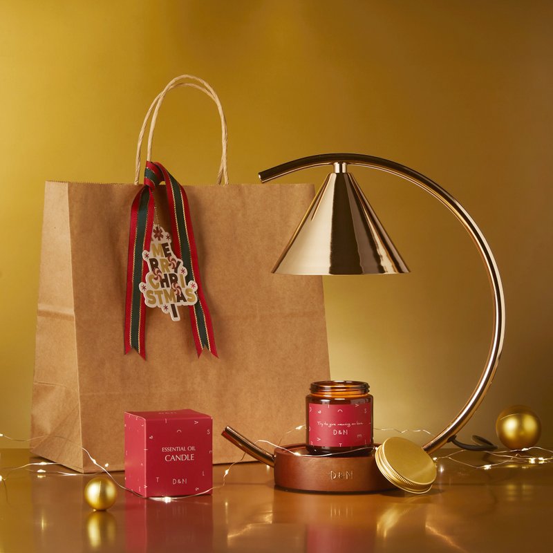 [Free Christmas Gift Bag | Various Scents] D&M Scented Candle Melted Wax Lamp Set Moonlight Gold - เทียน/เชิงเทียน - วัสดุอื่นๆ 