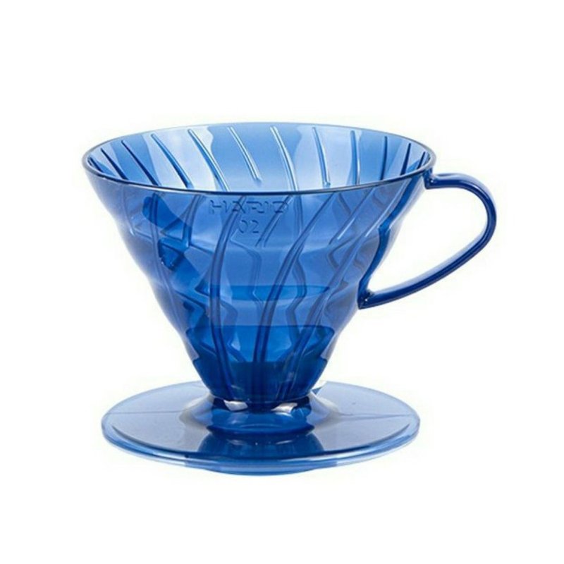 HARIO V60普魯士藍02樹脂濾杯/VD-02-TBU-TW - 咖啡壺/手沖壺 - 樹脂 藍色